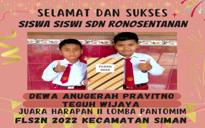 Juara Harapan 2 Lomba Pantomim FLS2N Kec. Siman