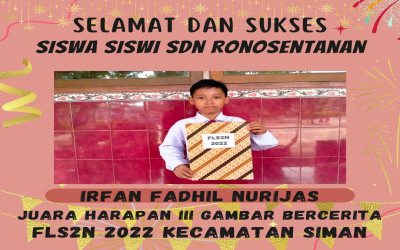 Juara Harapan 3 Gambar Bercerita FLS2N Kec. Siman